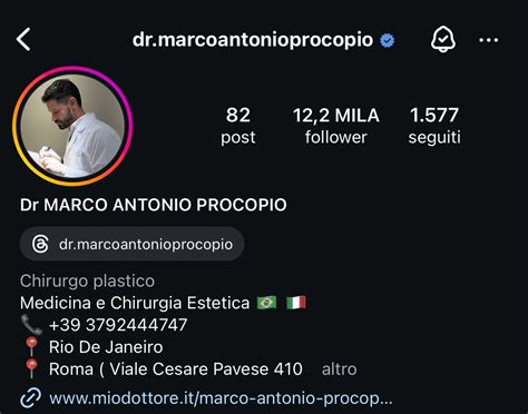 Dott. Marco Antonio Procopio .